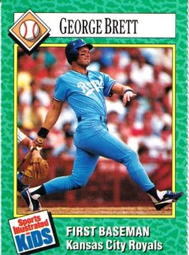 George Brett Kansas City Royals 1990 SI for Kids card - AutographsForSale.com