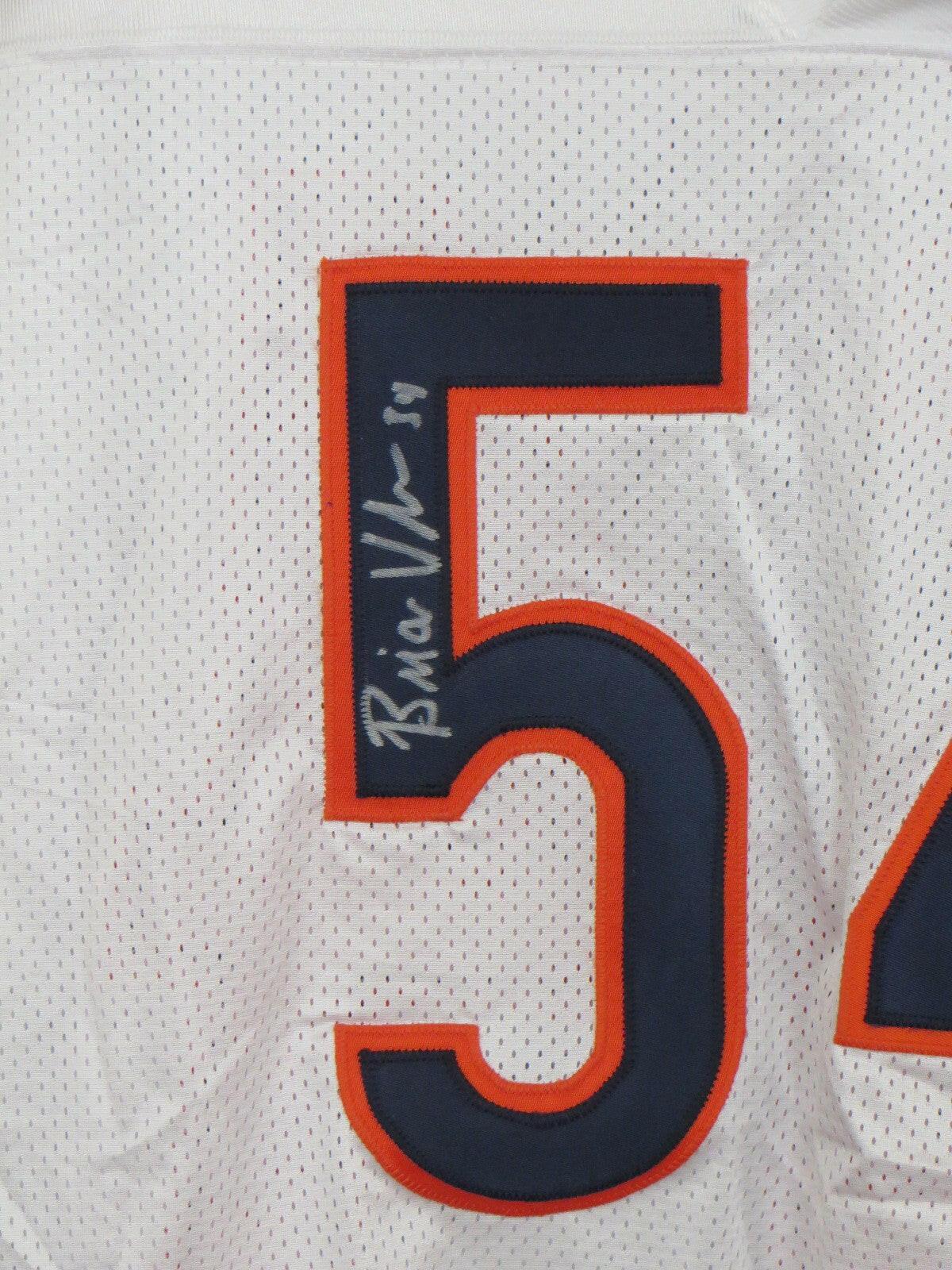 Brian Urlacher signed Chicago Bears Adidas white jersey JSA - AutographsForSale.com