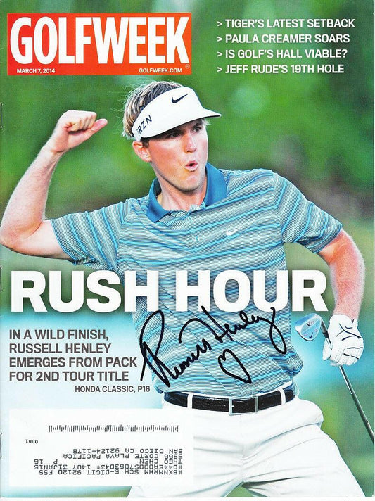 Russell Henley autographed 2014 Golfweek magazine - AutographsForSale.com