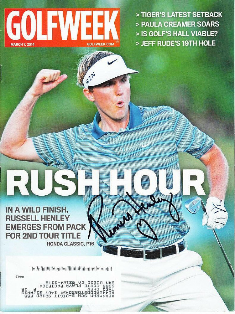 Russell Henley autographed 2014 Golfweek magazine - AutographsForSale.com