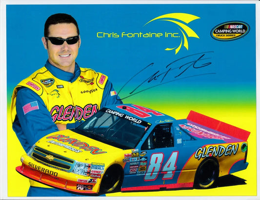 Chris Fontaine signed NASCAR Camping World Truck Series 8.5x11 photo - AutographsForSale.com