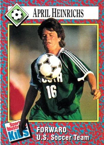 April Heinrichs 1991 SI for Kids Soccer Rookie Card - AutographsForSale.com