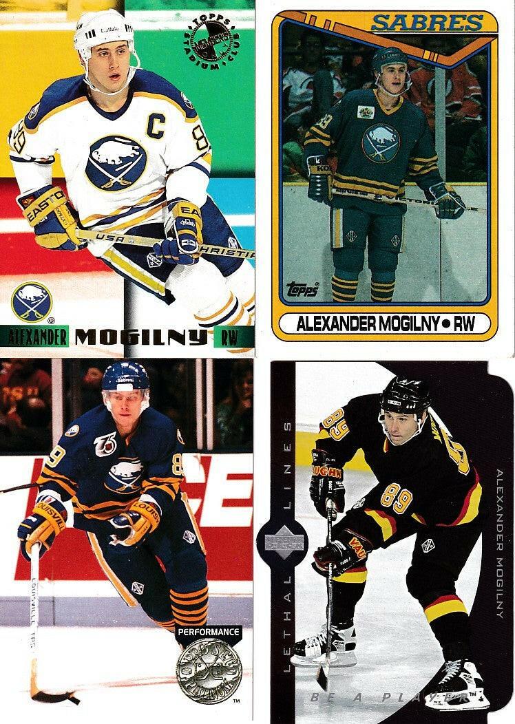 Alexander Mogilny 1990-91 Topps RC 1991-92 Pro Set Platinum 1995 Stadium Club Members Only 1995-96 Be A Player Lethal Lines - AutographsForSale.com