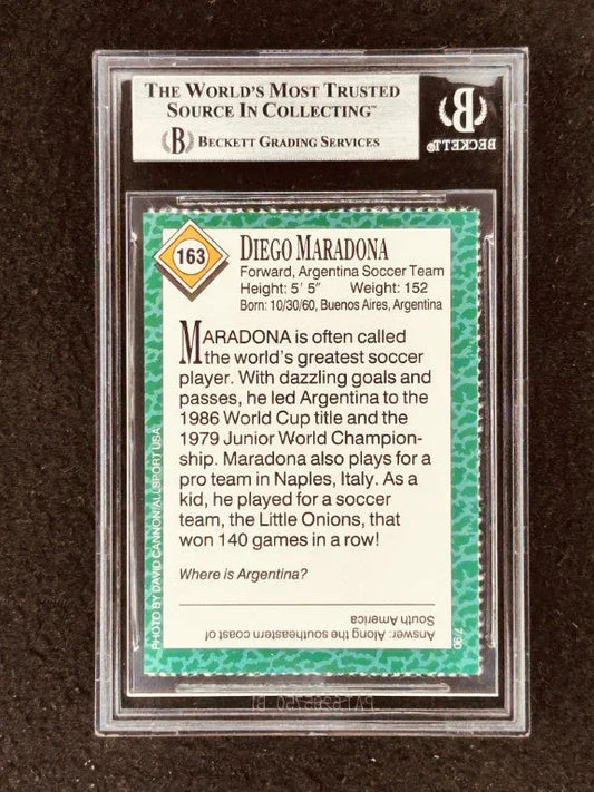 Diego Maradona 1990 Sports Illustrated for Kids soccer card BGS 9 MINT Argentina - AutographsForSale.com