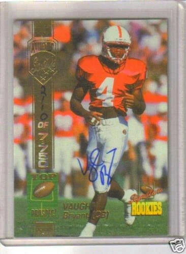 Vaughn Bryant certified signed Stanford 1994 Signature Rookies card - AutographsForSale.com