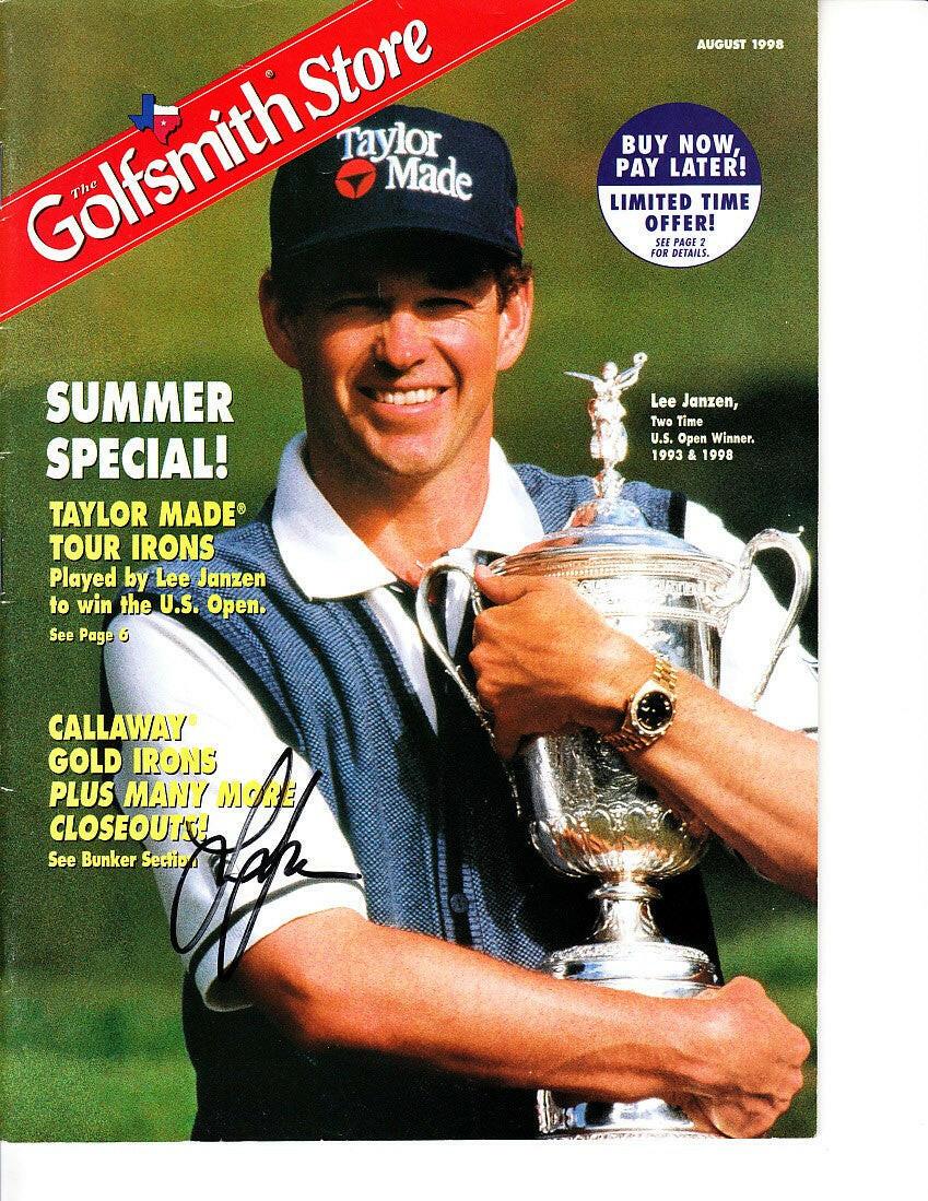 Lee Janzen signed 1998 US Open Champion golfsmith catalog - AutographsForSale.com