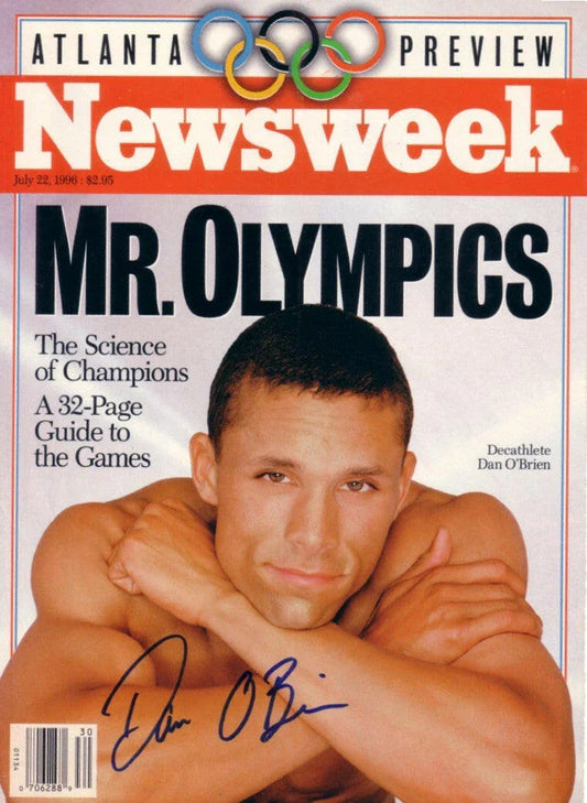 Dan O'Brien autographed 1996 Olympics Preview Newsweek cover - AutographsForSale.com