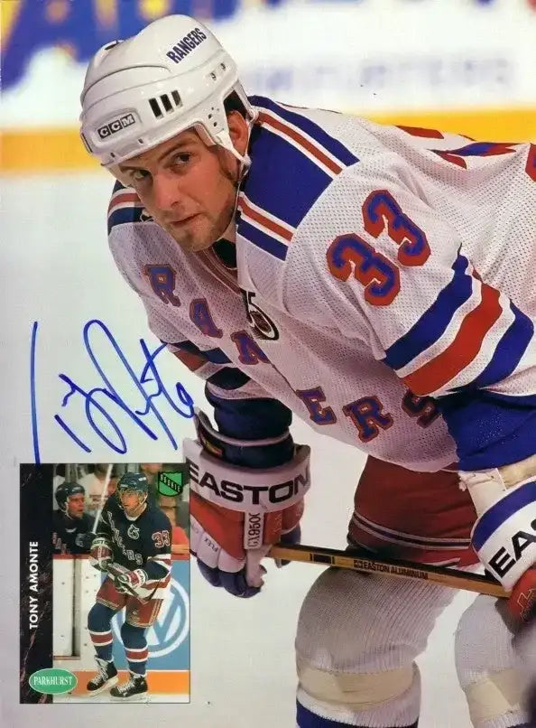 Tony Amonte signed NY Rangers Beckett hockey cover photo - AutographsForSale.com