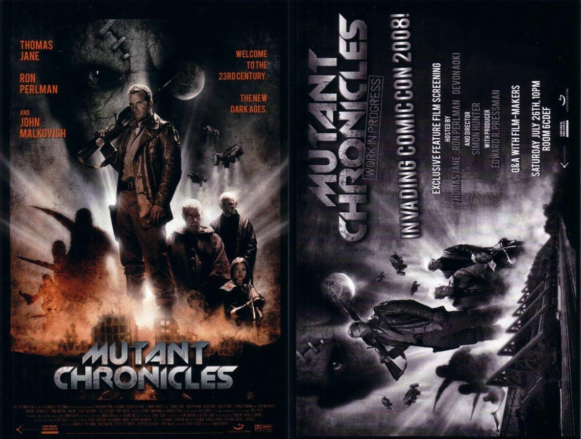 Mutant Chronicles movie 2008 SDCC 6x9 promo card - AutographsForSale.com