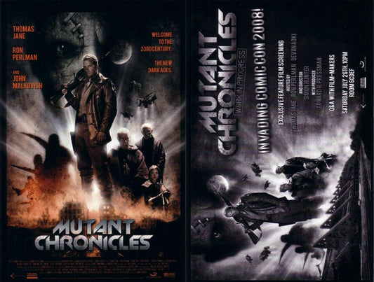Mutant Chronicles movie 2008 SDCC 6x9 promo card - AutographsForSale.com