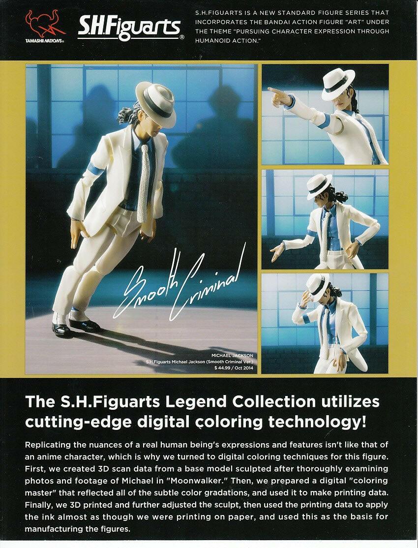 Michael Jackson King of Pop Bandai Action Figure 2014 SDCC Sell Sheet Only - AutographsForSale.com