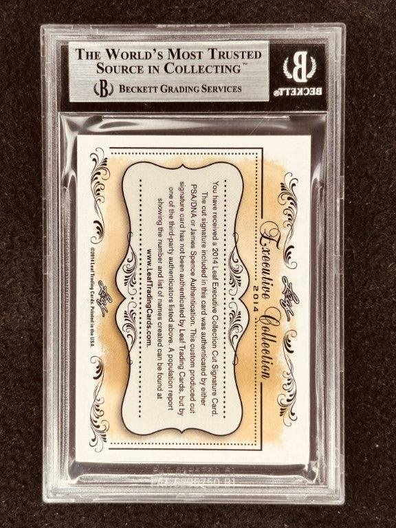 Lucas Black 2014 Leaf Masterpiece Cut Signature certified signed card 1/1 JSA NCIS New Orleans - AutographsForSale.com