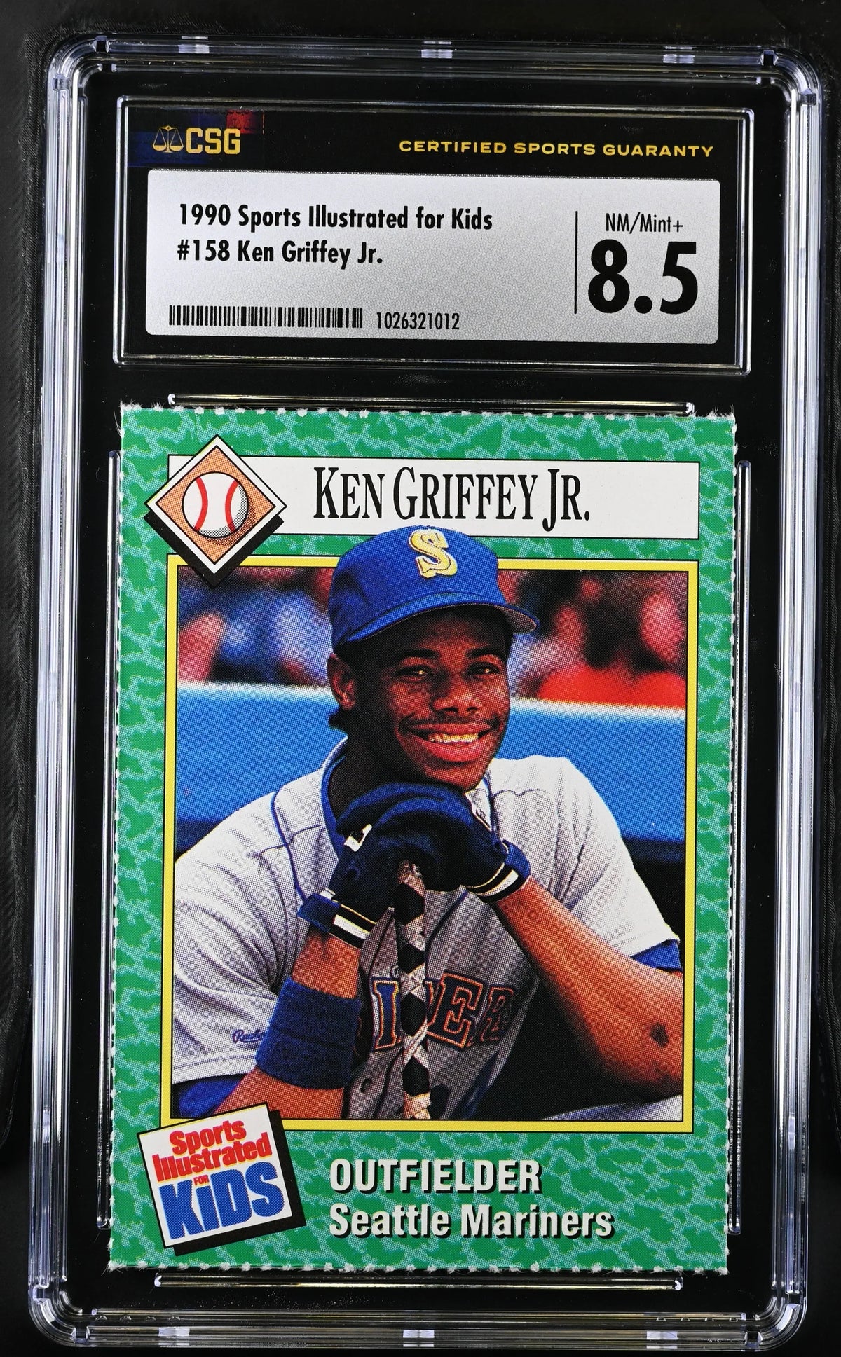 Ken Griffey Jr Mariners 1990 SI for Kids card CSG 8.5 - AutographsForSale.com