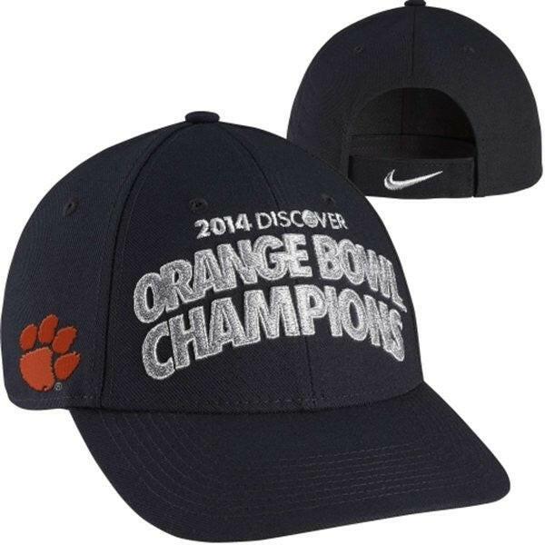 Clemson Tigers 2014 Orange Bowl Champions Nike locker room cap or hat NEW - AutographsForSale.com