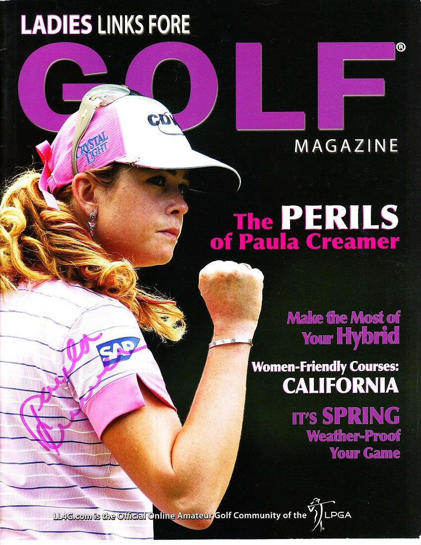 Paula Creamer autographed Ladies Links Fore golf magazine - AutographsForSale.com