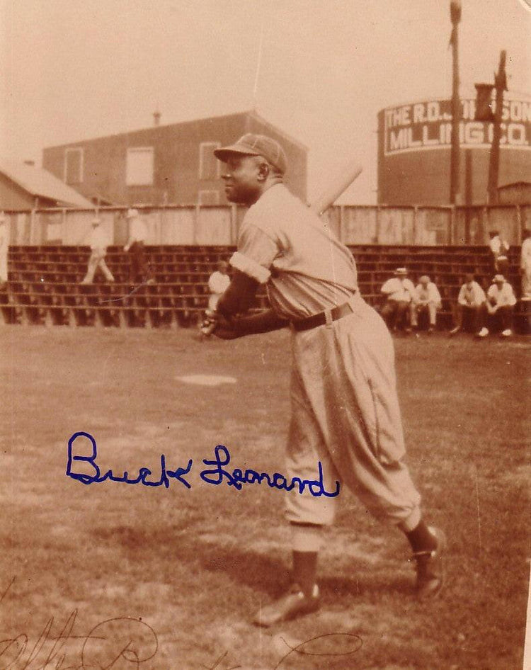 Buck Leonard autographed 8x10 photo - AutographsForSale.com