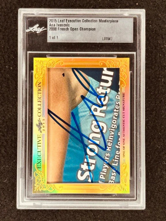 Ana Ivanovic 2015 Leaf Masterpiece Cut Signature certified signed tennis card 1/1 JSA - AutographsForSale.com