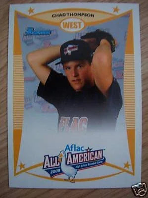 Chad Thompson 2008 AFLAC Bowman Rookie Card - AutographsForSale.com