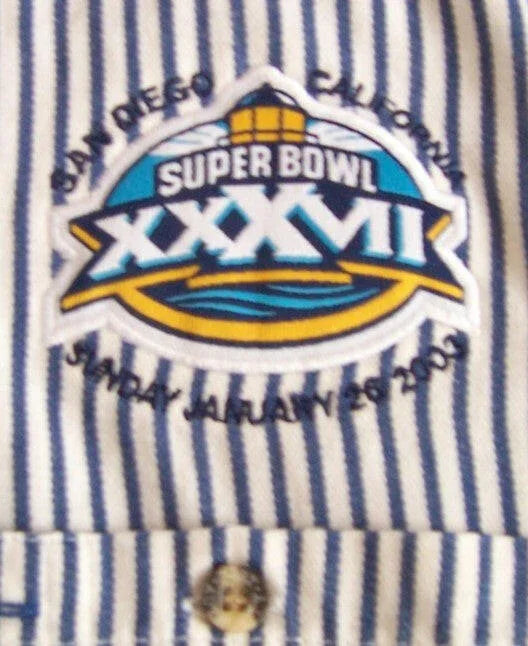 Super Bowl 37 Port Authority short sleeve dressy casual shirt (Buccaneers win) - AutographsForSale.com