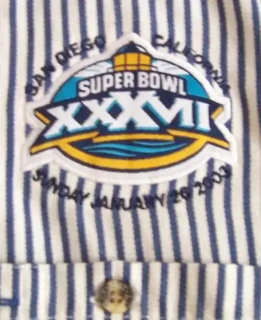 Super Bowl 37 Port Authority Short Sleeve Dressy Casual Shirt Buccaneers - AutographsForSale.com