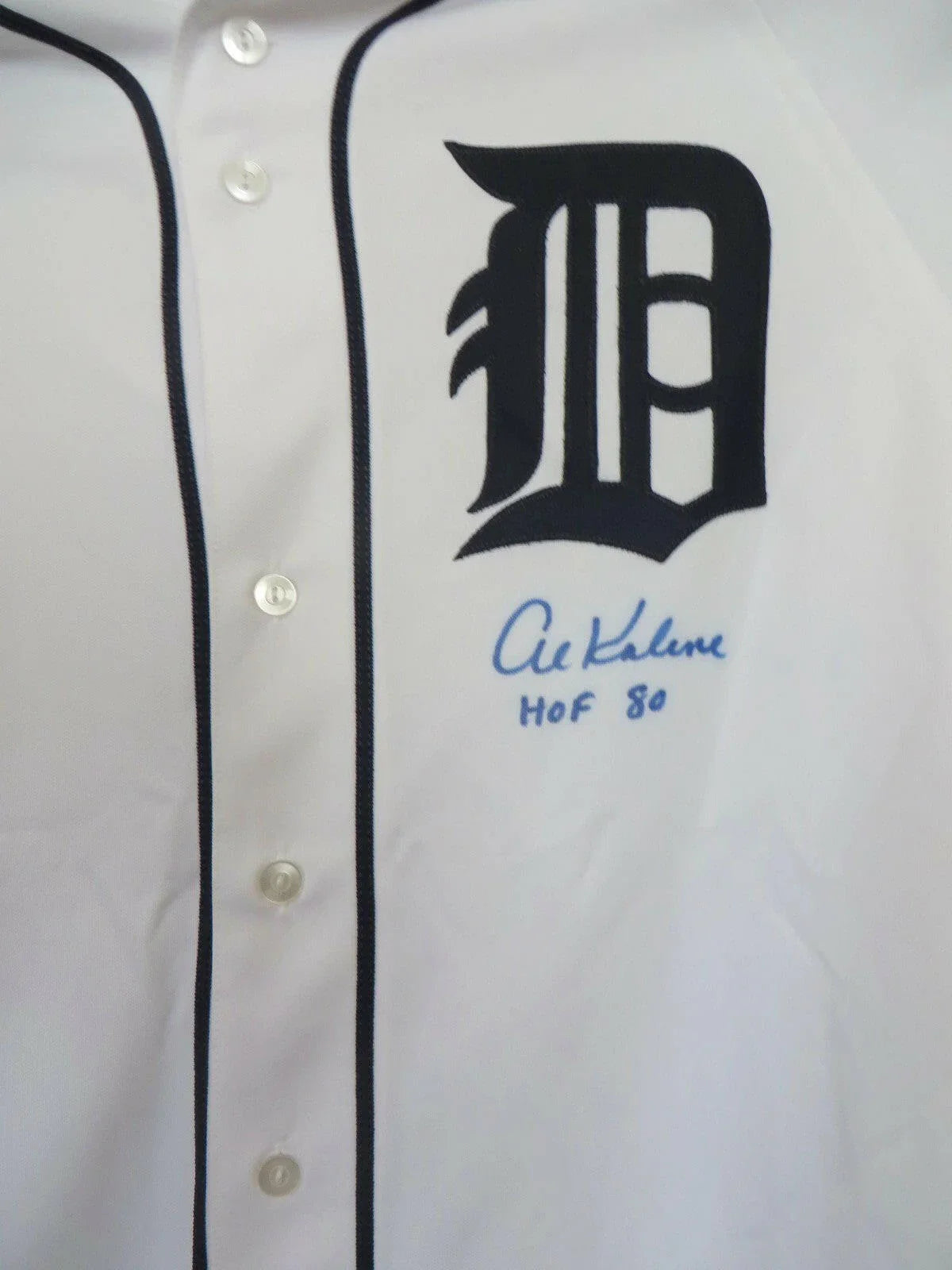 Al Kaline autographed Detroit Tigers Majestic white jersey inscribed HOF 80 JSA PSA/DNA - AutographsForSale.com