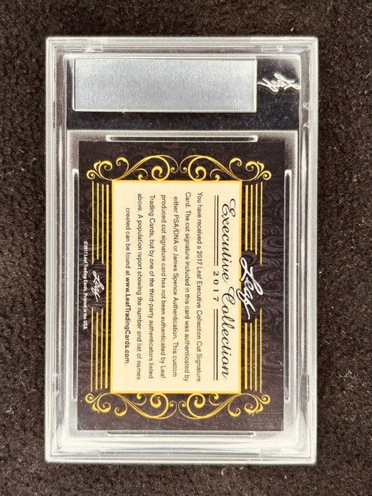 John Glenn and Wally Schirra 2017 Leaf Masterpiece Cut Signature certified autograph card 1/1 JSA Mercury 7 - AutographsForSale.com