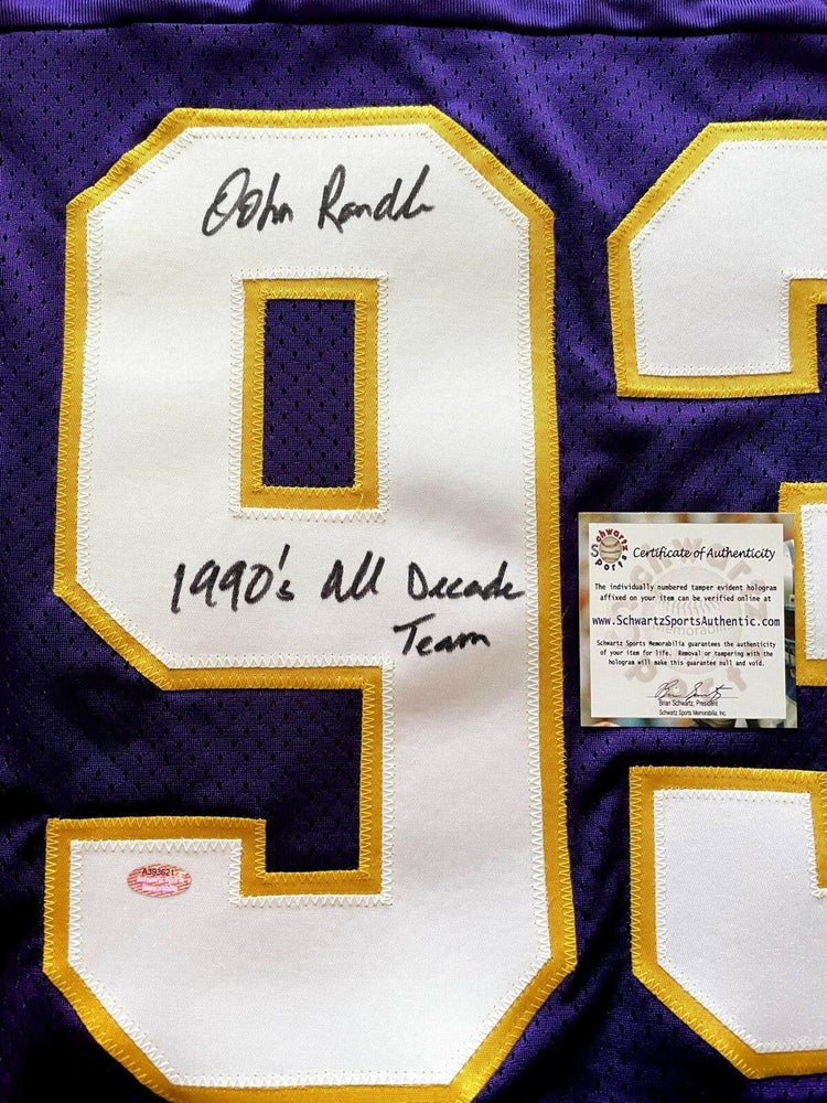 John Randle signed Vikings Reebok jersey with 1990’s All Decade team (Schwartz) - AutographsForSale.com