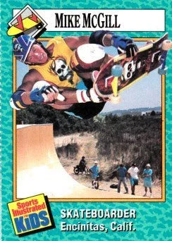 Mike McGill 1989 SI for Kids skateboarding RC (trimmed) - AutographsForSale.com