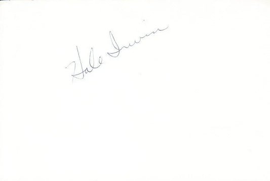 Hale Irwin autographed 5x8 album page - AutographsForSale.com