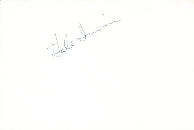 Hale Irwin autographed 5x8 album page - AutographsForSale.com