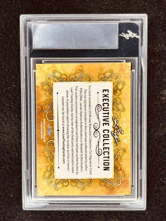 David Koechner 2018 Leaf Masterpiece Cut Signature certified signed card 1/1 JSA Anchorman - AutographsForSale.com