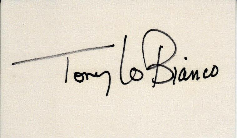 Tony Lo Bianco (French Connection) autographed index card - AutographsForSale.com