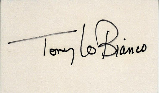 Tony Lo Bianco (French Connection) autographed index card - AutographsForSale.com