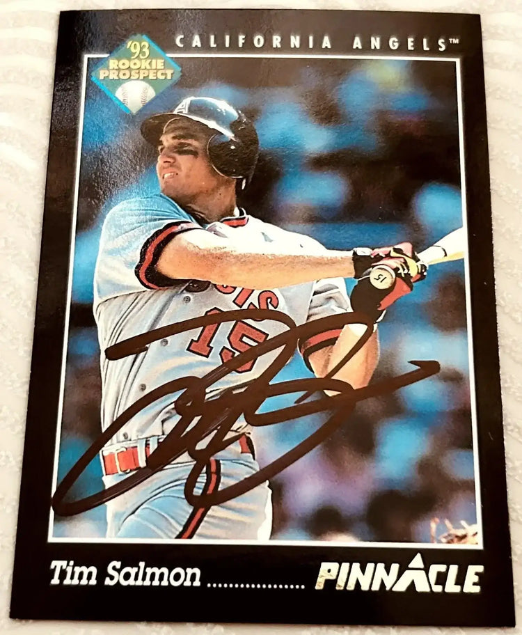 Tim Salmon autographed California Angels 1993 Pinnacle card - AutographsForSale.com