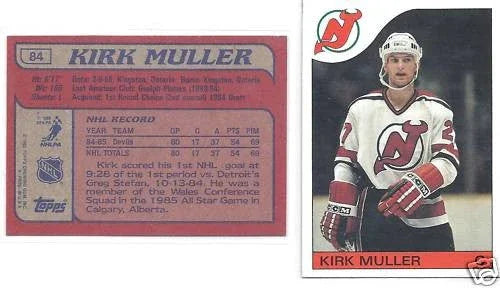 Kirk Muller New Jersey Devils 1985-86 Topps Rookie Card #84 - AutographsForSale.com