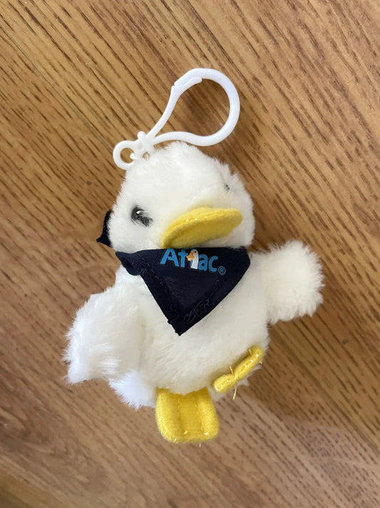 AFLAC mini plush duck Christmas tree rear mirror ornament - AutographsForSale.com