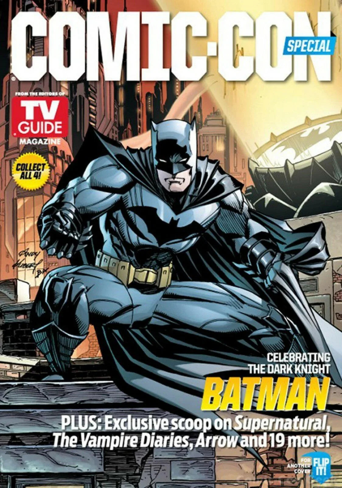 Batman & Superman 2013 SDCC TV Guide magazine with Beware Batman poster - AutographsForSale.com