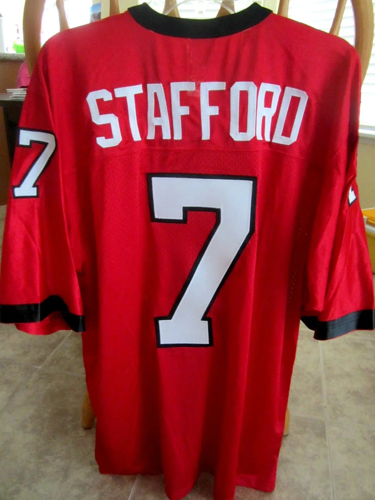 Matthew Stafford Georgia Bulldogs 2007 Nike red jersey NEW - AutographsForSale.com