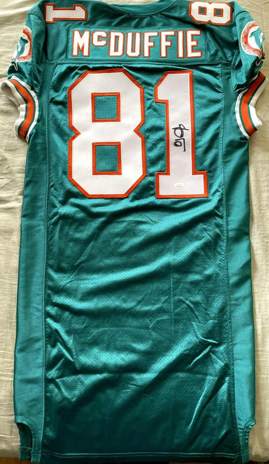 O.J. McDuffie autographed Miami Dolphins 1993 Wilson team issued game model jersey JSA - AutographsForSale.com