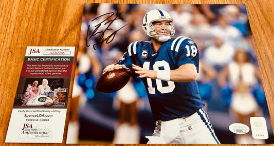 Peyton Manning autographed Indianapolis Colts 8x10 photo JSA - AutographsForSale.com