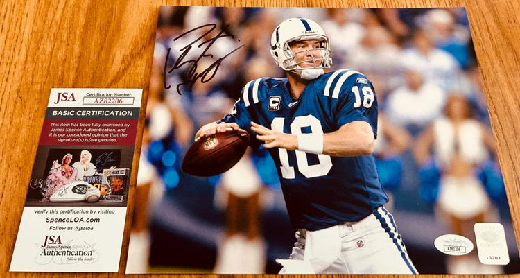 Peyton Manning autographed Indianapolis Colts 8x10 photo JSA - AutographsForSale.com