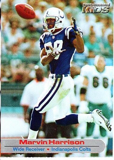 Marvin Harrison Indianapolis Colts 2002 SI for Kids card - AutographsForSale.com