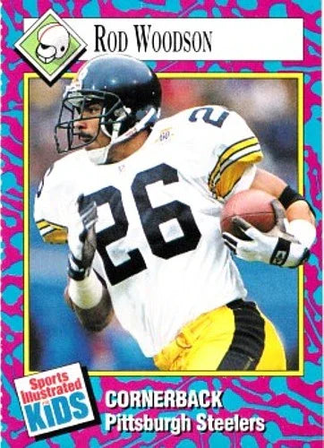 Rod Woodson Pittsburgh Steelers 1993 SI for Kids card - AutographsForSale.com
