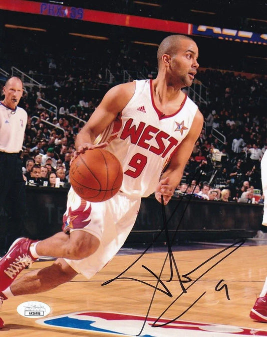 Tony Parker autographed 2009 NBA All-Star Game 8x10 photo JSA - AutographsForSale.com