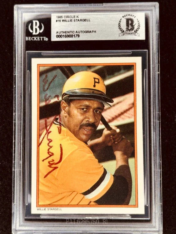 Willie Stargell autographed Pittsburgh Pirates 1985 Topps Circle K Home Run Kings card BAS - AutographsForSale.com