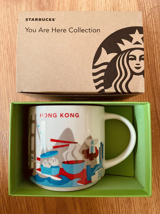Starbucks 2013 You Are Here Collection Hong Kong 14 ounce collector coffee mug NEW - AutographsForSale.com