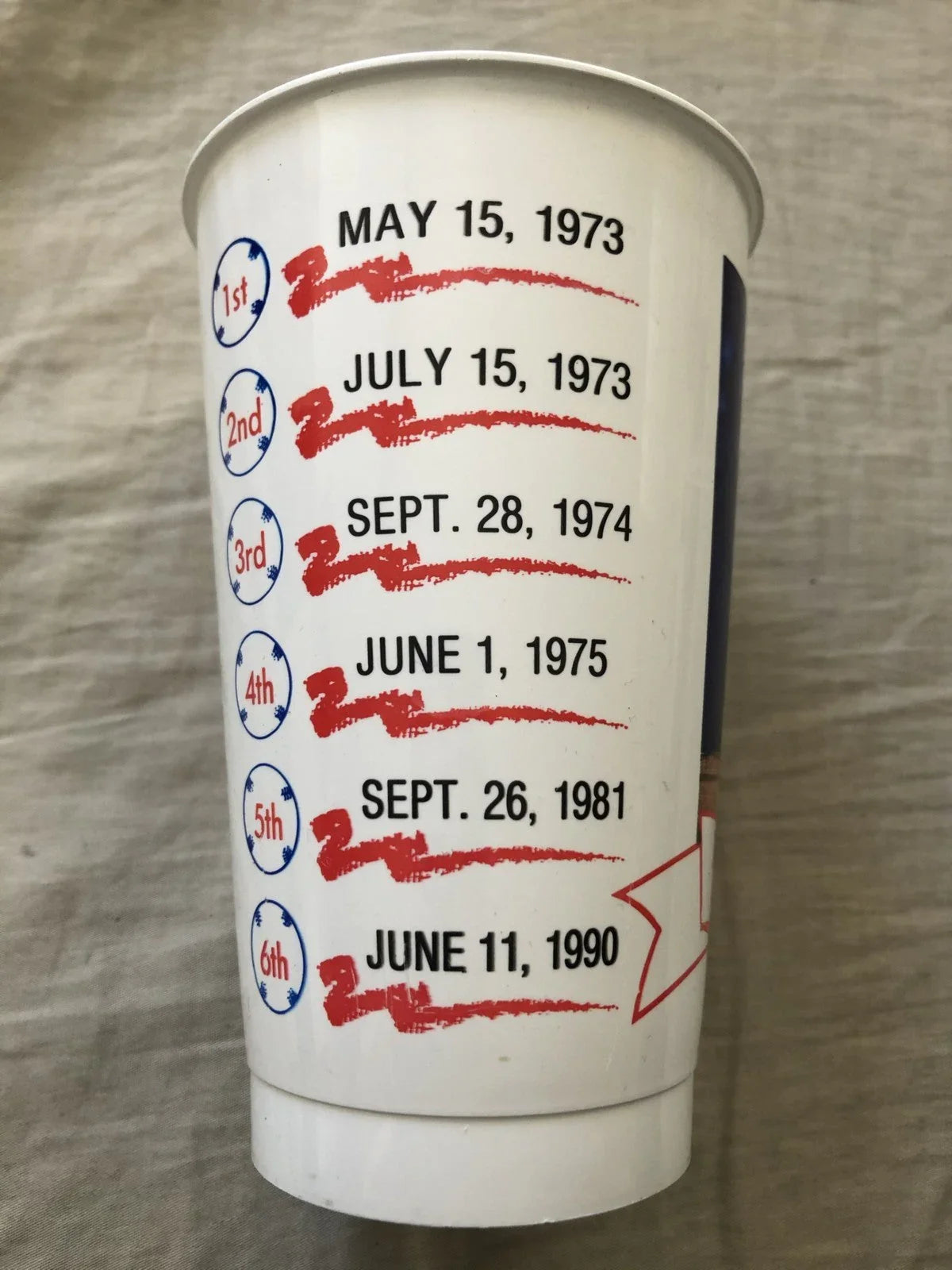 Nolan Ryan 7th No Hitter 1991 Texas Rangers commemorative cup - AutographsForSale.com