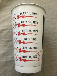 Nolan Ryan 7th No Hitter 1991 Texas Rangers commemorative cup - AutographsForSale.com