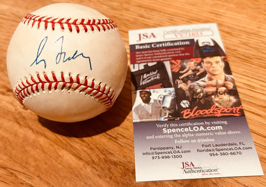Greg Maddux autographed 1997 NL Jackie Robinson baseball JSA - AutographsForSale.com