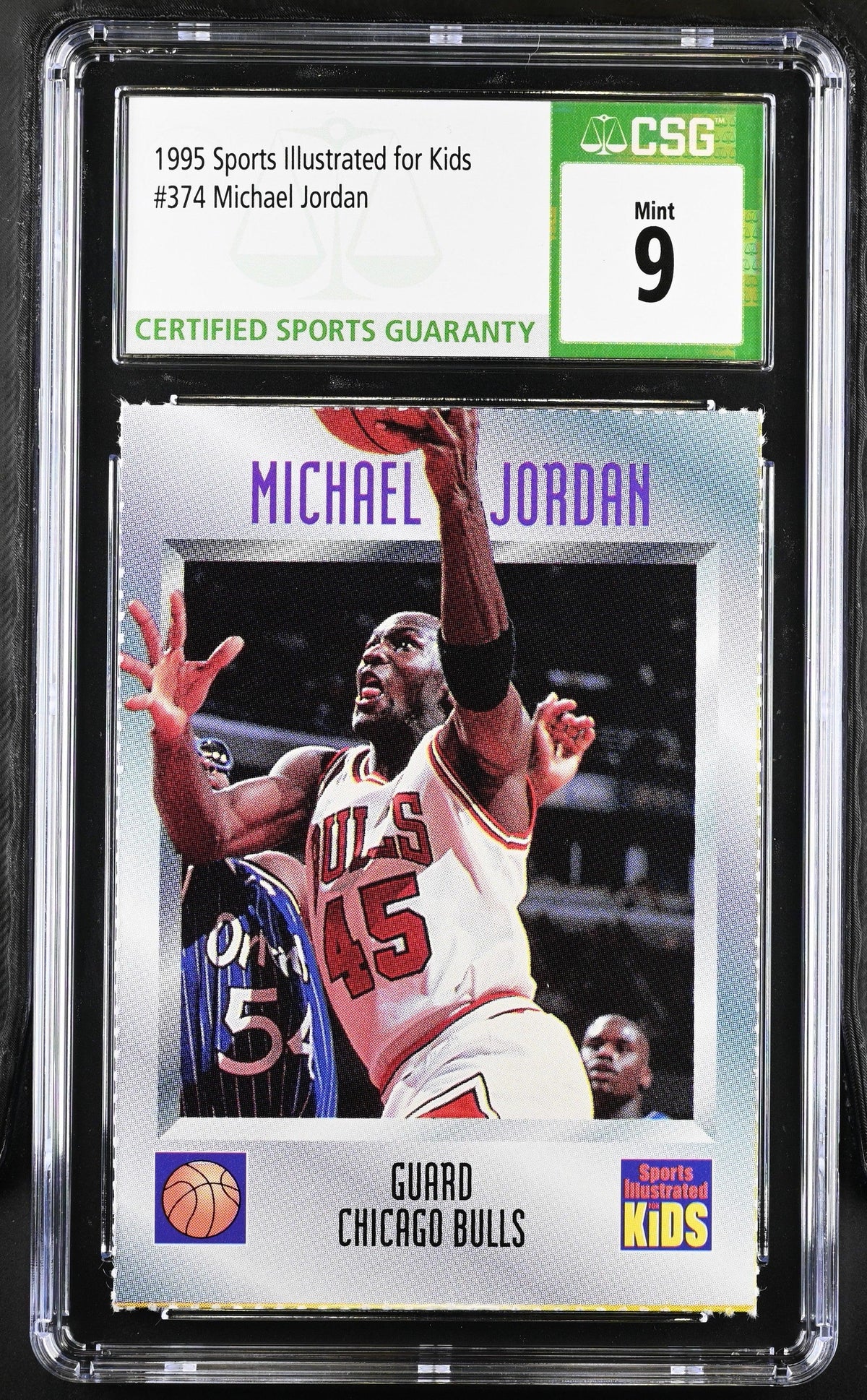 Michael Jordan Chicago Bulls 1995 SI for Kids card CSG 9 MT - AutographsForSale.com